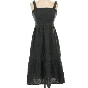 GAP Black Sleeveless Square Neck Sundress